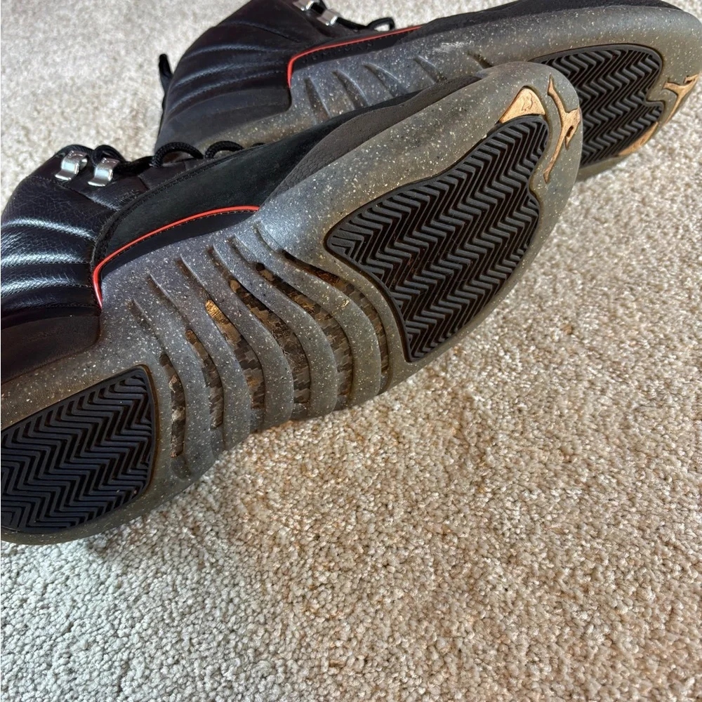 Nike Air Jordan 12 Retro Utility Grind Black‎ Crimson Sz 10